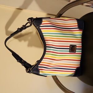 Dooney & Bourke Multi Stripe Hobo Bag
